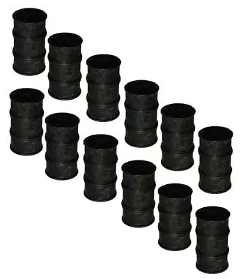 OIL DRUMS  OIL DRUMS Bulk Pack Of 18 Comes Painted And Ready To Go In N Scale • $10.99