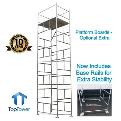 Scaffold Tower 8.0m 6 X 4 X 26ft Working Ht DIY Galvanised Steel Towers • £588.05