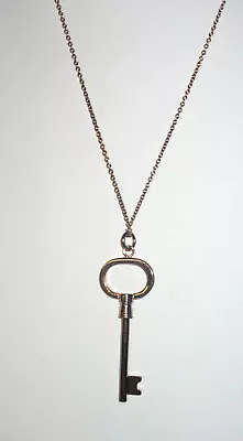 QVC Steel By Design Key Pendant With 24  Chain Necklace Great Gift (J2) • $20