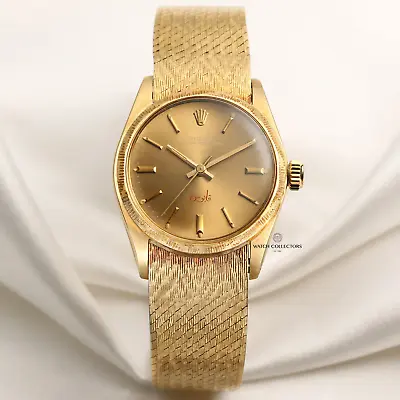 Special Rolex Oyster Perpetual 6744 18K Yellow Gold Qaboos Sultan Of Oman • $18606.02