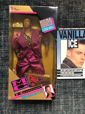 NEW 1991 Mattel MC Hammer Doll With Real Cassette Tape + Vanilla Ice Book • $29.29