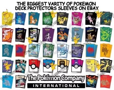 (65x) ULTRA PRO POKEMON CARDS DECK PROTECTOR SLEEVES PACK Pre Lv X EX GX GO 151 • $157.40