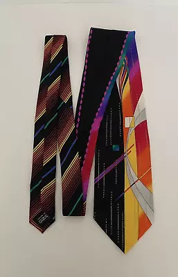 Vitaliano Pancaldi Men's  Silk Tie Italy Handmade Luxury Bright Abstract Vintage • $79