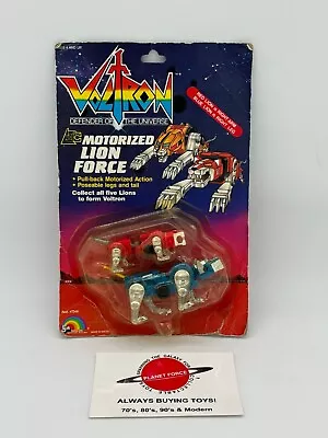 1984 Motorized Lion Force MOC Red & Blue Vintage Voltron LJN NEW • $109.95