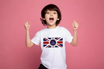 Kids Queens Jubilee T Shirts 2022 England Flag - Ages 5-13 Years • £6.99