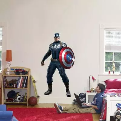 Captain America Marvel Avengers Wall Sticker Decal Decor Art Super Hero FS • $21.18