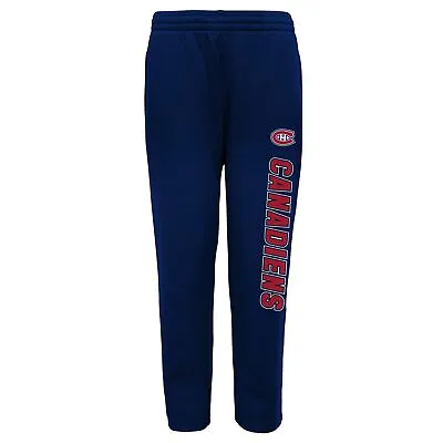Outerstuff Montreal Canadiens NHL Boys Youth (8-20) Post Game Fleece Pant Blue • $19
