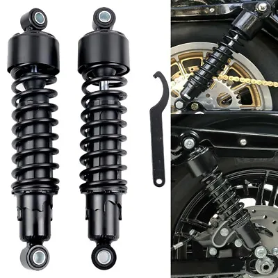 Black Rear Shocks Absorber Suspension For Harley Sportster XL883 XR1200 72 48 XL • $83.95