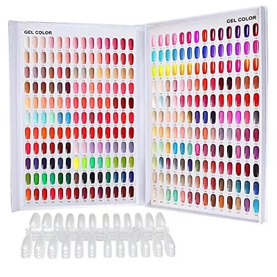 308 Nail Color Chart Display UV Gel Polish Book Nail Painting Practice Design  • $32.48