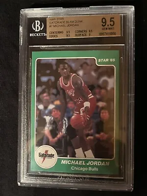 1985 Michael Jordan Star Gatorade Bgs 9.5 • $6899