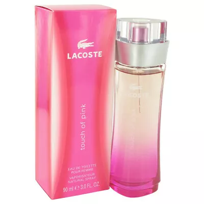 Touch Of Pink By Lacoste 3 Oz 90 Ml EDT Spray Perfume For Women New In Box • £42.38