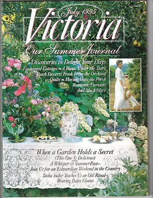 Vintage VICTORIA Magazine JUL 1995 Crafts Home & Garden Antiques Fashion • $11.48