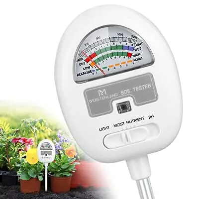 [Upgraded] Soil Moisture Meter 4-in-1 Soil PH Tester Soil Meter For Gardening • $24.97