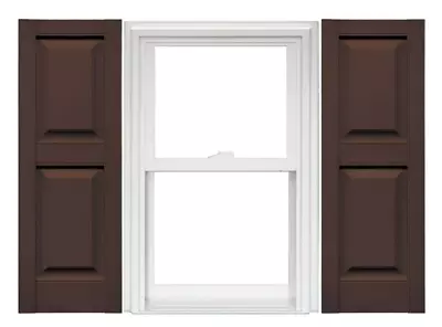 Mid America Raised Panel Vinyl Shutters (1 Pair)15x43 • $53