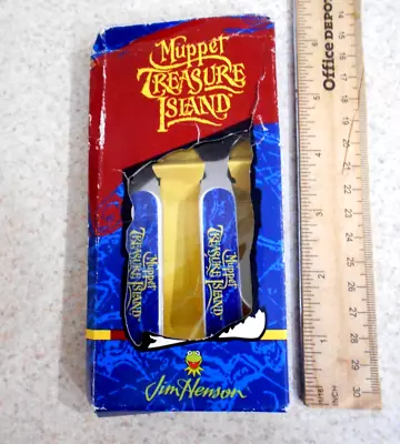 Henson Muppet Treasure Island Child Spoon & Fork Stainless Vintage In Box • $15.99