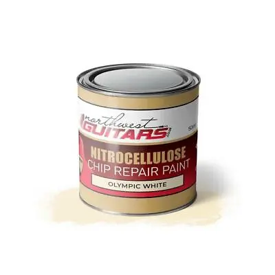 Olympic White Nitrocellulose Chip Repair Guitar Paint - 50ml • £5.99