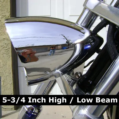 5.75  Chrome Bullet Headlight Assembly For Harley Sportster Bobber Chopper Dyna • $74.21