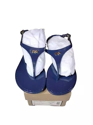 COLE HAAN Miley Jelly Thong Sandals Woman's Size 9B Blue Casual Beach D41669 • £33.70