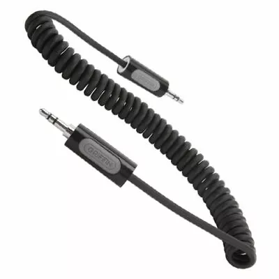 Griffin Coiled Aux Audio 3.5mm Jack Cable For Iphone/andrioid | 1.8m - Black  • £2.99