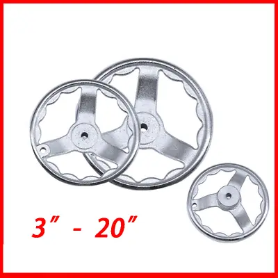 £5.46 • Buy 3  - 20  Chrome Plated Handwheel Round Iron Hand Wheel For Milling Machine Lathe