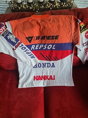 Mens Vintage Honda Moto GP Jersey Repsol Michellin Arai Hrc • $50