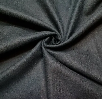 £0.99 • Buy Wool Blend Fabric Jacket Trousers  Black Colour  55'' Wide Sold By The Metre