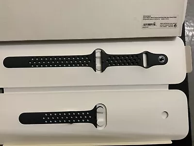 Genuine Apple Nike Watch Band Black/Anthracite 38mm Series 1-78+SE- New • £29.99