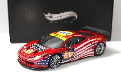 1:18 Hot Wheels Elite Ferrari 458 Italia GT2 Lm 2012 Af Corse #61AM • $152.04