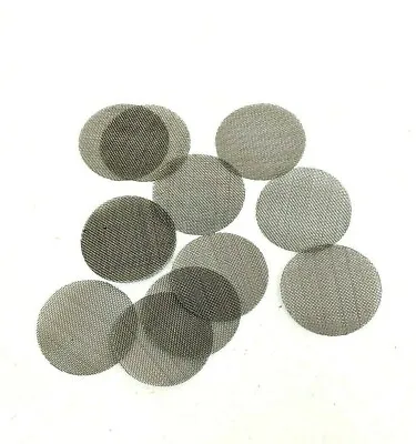 50 Pipe Screens Stainless Steel Large Quarter Size 1.0 • $8.95