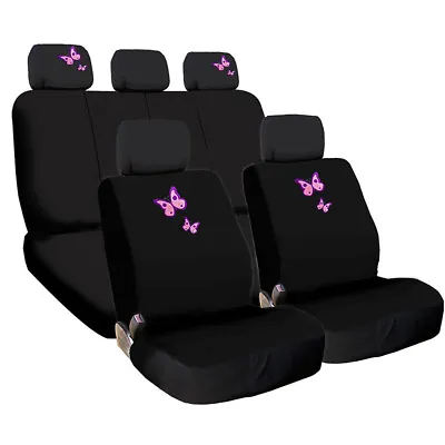 For VW New Butterfly Design Front Rear Car Truck SUV Seat Covers Set • $37.95