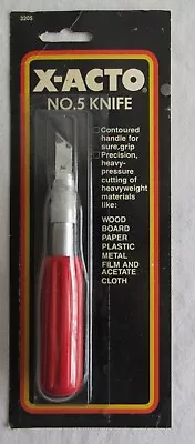 Vintage X-Acto Red Handle 5-ST Knife Model Craft Tool With Blade - NOS - U.S.A. • $11.25