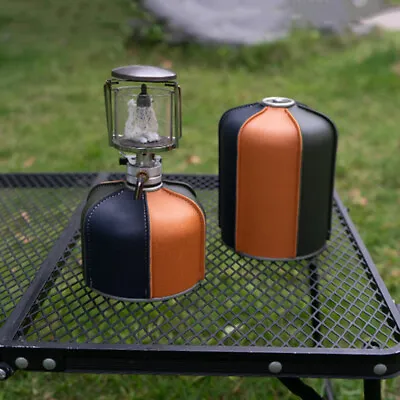 LF# 230g/450g Gas Cylinder Protective Cover PU Leather Vintage Gas Heater Case • $14.18