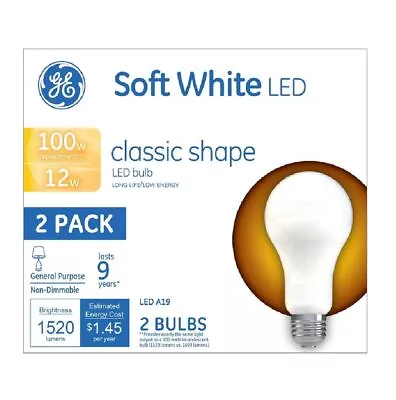 GE Lighting A19 LED E26 (Medium) 2 Pack • $9.86