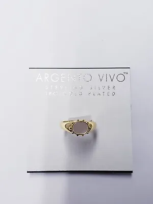 Argento Vivo Sterling Silver Mother Of Pearl Ring SIZE 7 • $15