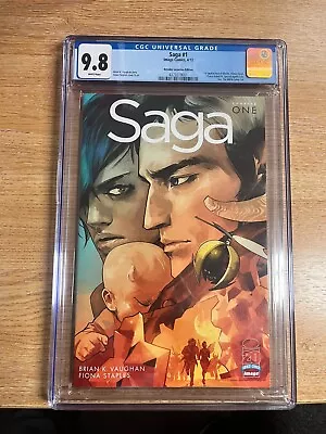 Saga #1 9.8 CGC 2012 Diamond Retailer Incentive Variant 500 Printed Super Rare • £4000