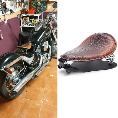 Spring Solo Seat With Base Saddle For Kawasaki Vulcan VN 500 750 800 900 Bobber • $65.55