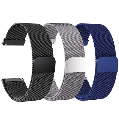 18mm 20mm 22mm Quick Fit Milanese Loop Band Stainless Steel Watch Strap • $4.95