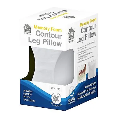 Contour Memory Foam Leg Pillow Orthopaedic Pillow Back Hips Knee Support+cover • £8.95