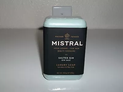 Maison Fondee Mistral For Men Salted Gin 8.8 Oz. Luxury Soap Made In France • $24.99