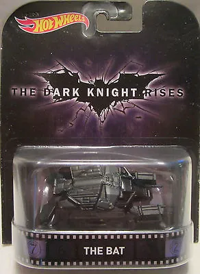 The Bat Vehicle  The Dark Knight Rises  Hot Wheels 2015 Retro Series 1/64 Die • £12.50