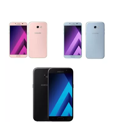 Samsung Galaxy A5 (2017) 32GB/3GB 16MP 4G LTE NFC Unlocked Android Phone - Black • £64.95