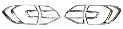$58.85 • Buy Chrome Tail Lights Cover Trim For Ford Everest 2015 2016 2017