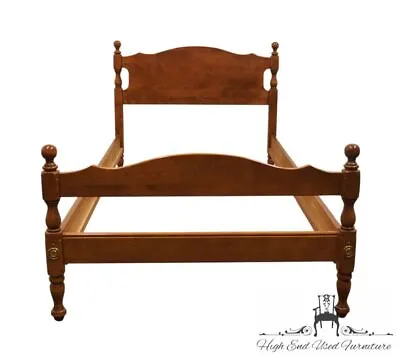 ETHAN ALLEN Heirloom Nutmeg Maple Colonial Early American Twin Size Panel Bed... • $924.99