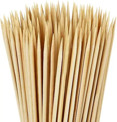£2.85 • Buy 150 BAMBOO SKEWERS - Quality 10  BBQ Kebab Chocolate Fountain Fondue Etc
