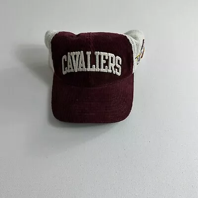 Mitchell & Ness Corduroy Mesh Snapback Cap Cleveland Cavaliers Hat NBA Trucker • $25.49