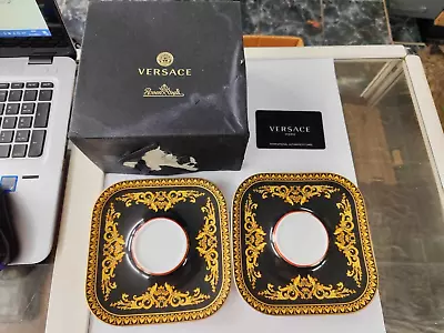 Lot Of Two Cup Plates Versace Medusa Rosenthal New • $99.99