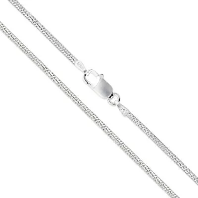 Sterling Silver Necklace SNAKE Chain 925 Italy 1.6mm • $14.29