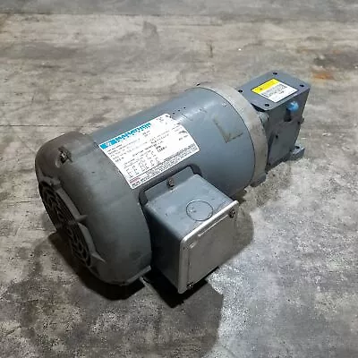 Marathon G583 Motor 1 HP 3 Phase 1725 RPM 208-230/460V W/ F7135B5G Reducer • $399.99