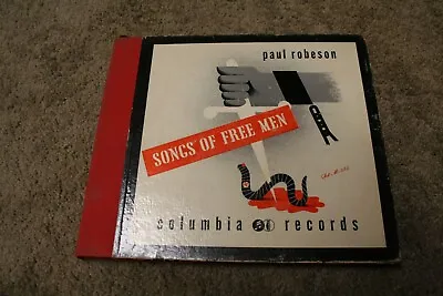 Paul Robeson Columbia 78 Rpm Record Set Songs Of Free Men M534 • $35