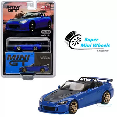 Mini GT 1:64  Honda S2000 (AP2) Mugen Monte Carlo Blue Pearl #493 • $11.99